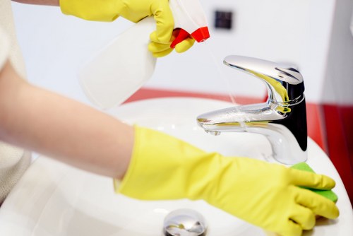 Clean carpet fibers after steam carpet cleaning treatment